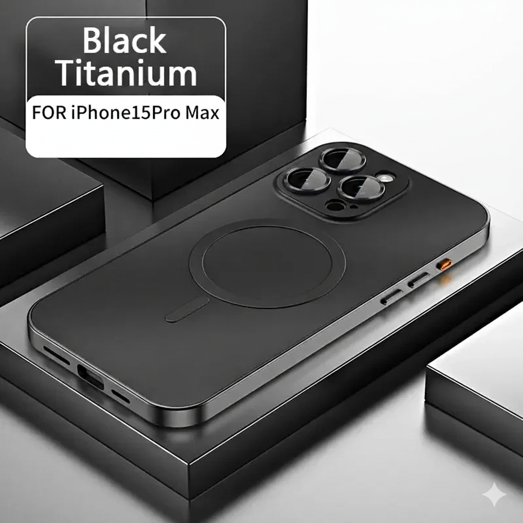 Luxury Metal Frame Magnetic Phone Case – Full Coverage for iPhone 13–16 Series - ZILVUS