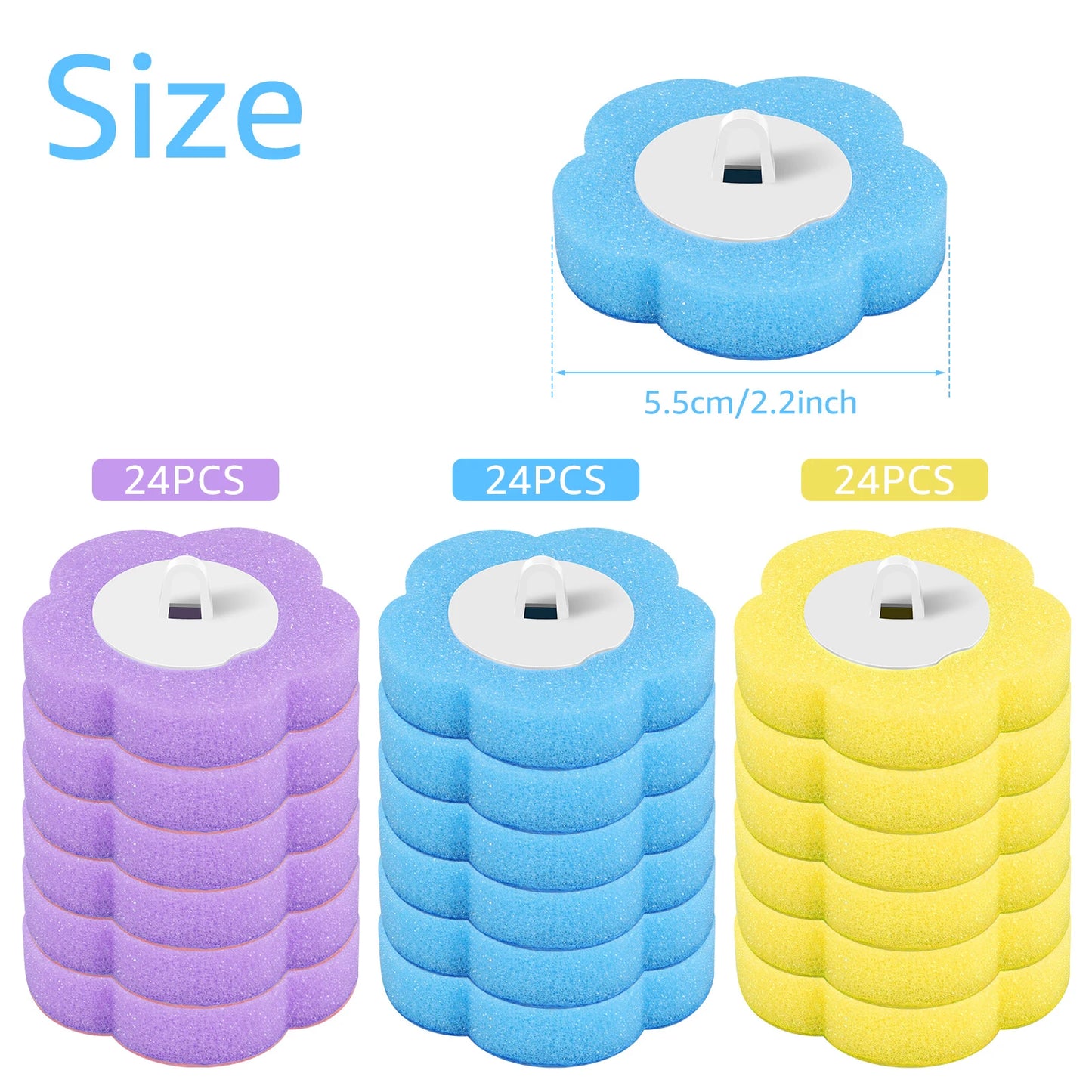 Disposable Toilet Brush Set with Holder & Replaceable Heads - ZILVUS