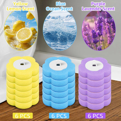 Disposable Toilet Brush Set with Holder & Replaceable Heads - ZILVUS