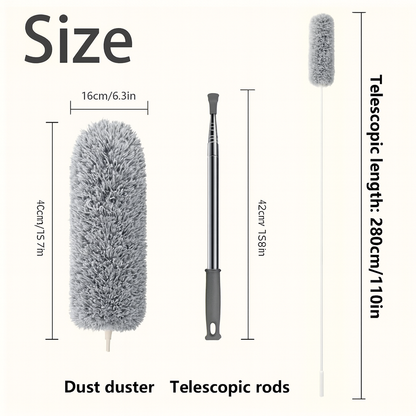 Extra-Long Retractable Duster with Bendable Washable Head