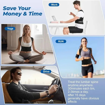 Back Posture Corrector Brace – Adjustable Shoulder & Spine Support for Men and Women - ZILVUS