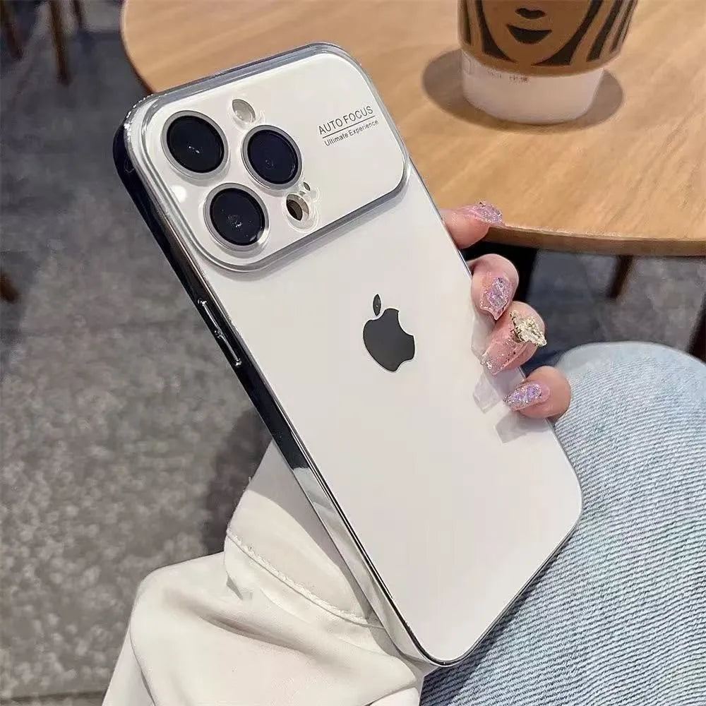 Electroplated Glass Window Case for iPhone 12–16 Series - ZILVUS