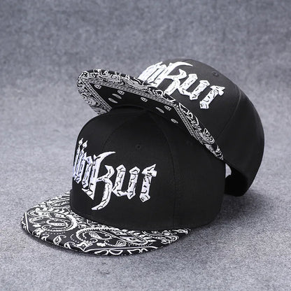 Flat Brim Baseball Cap – Adjustable Street Style Hat