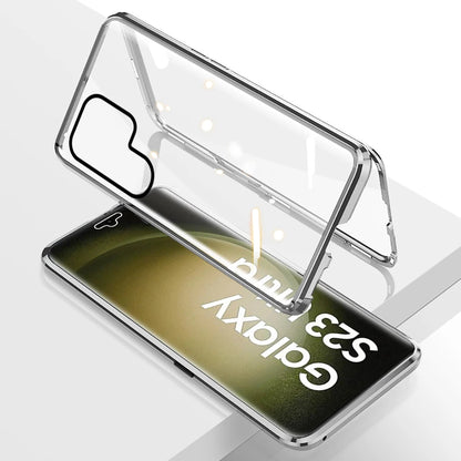 Anti-Peeping Magnetic Case for Samsung, Double Sided Tempered Glass Cover,S25 S24 S23 Series