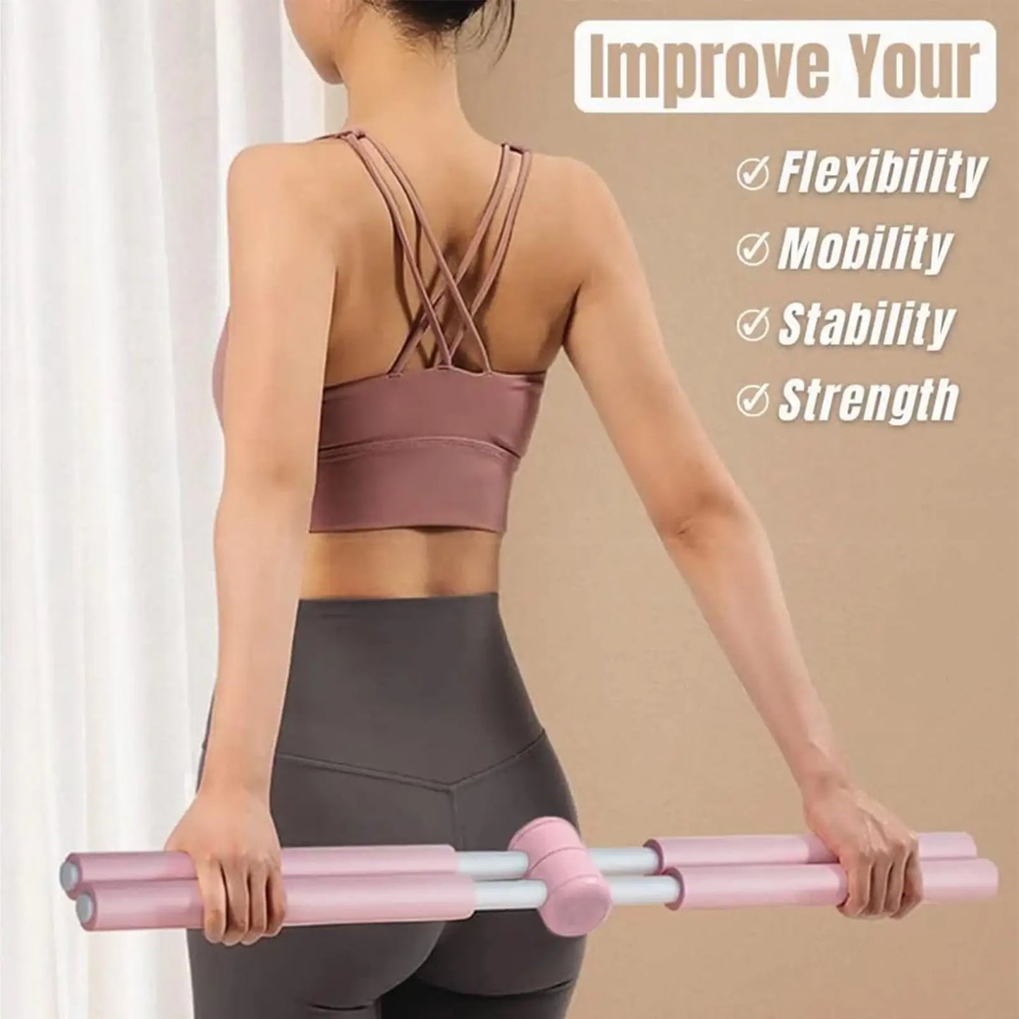 Posture Corrector – Muscle Training & Stretching Support Tool for Home, Gym & Office - ZILVUS