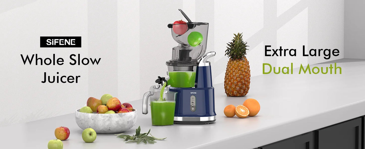 Cold Press Juicer Machine – 800ml Slow Masticating Extractor - ZILVUS