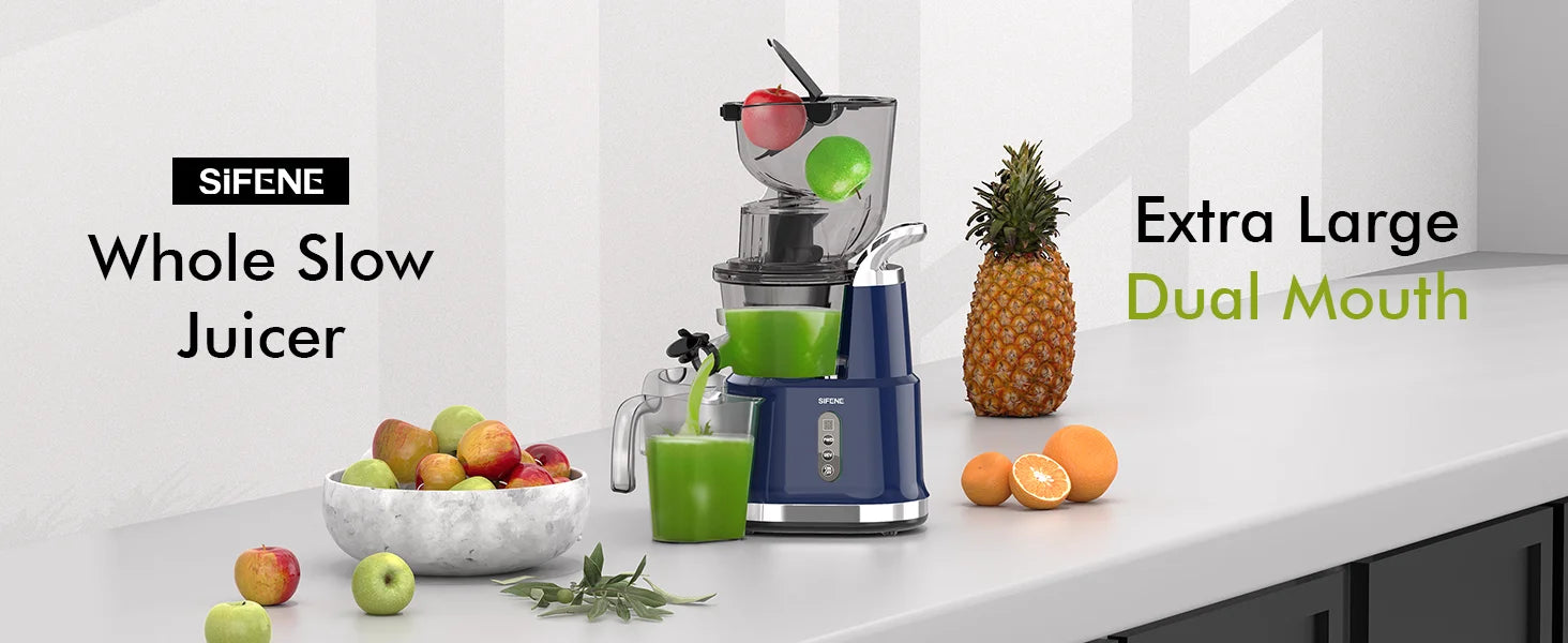 Cold Press Juicer Machine – 800ml Slow Masticating Extractor - ZILVUS