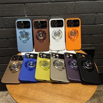Magnetic Gyroscope Phone Case – Shockproof Stand Cover for iPhone - ZILVUS