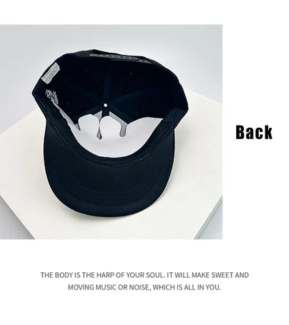 New Unisex American Style Letter Embroidery Baseball Hats Breathable Hip hop Sunshade ins Peaked Caps Versatile Fashion Street - ZILVUS