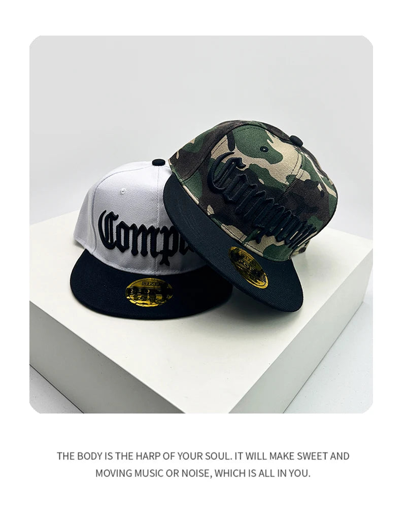 New Unisex American Style Letter Embroidery Baseball Hats Breathable Hip hop Sunshade ins Peaked Caps Versatile Fashion Street - ZILVUS