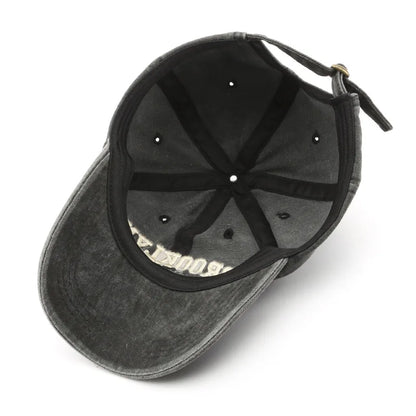 Retro brooklyn Letter Embroidery Baseball Caps Spring Summer Men Women Cotton Adjustable Casual Hat Hip Hop Streetwear Sun Hats - ZILVUS