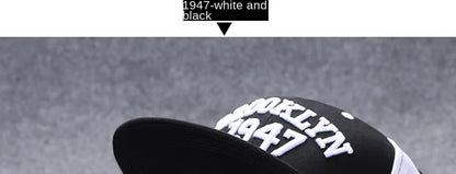 Flat Brim Baseball Cap – Adjustable Street Style Hat - ZILVUS
