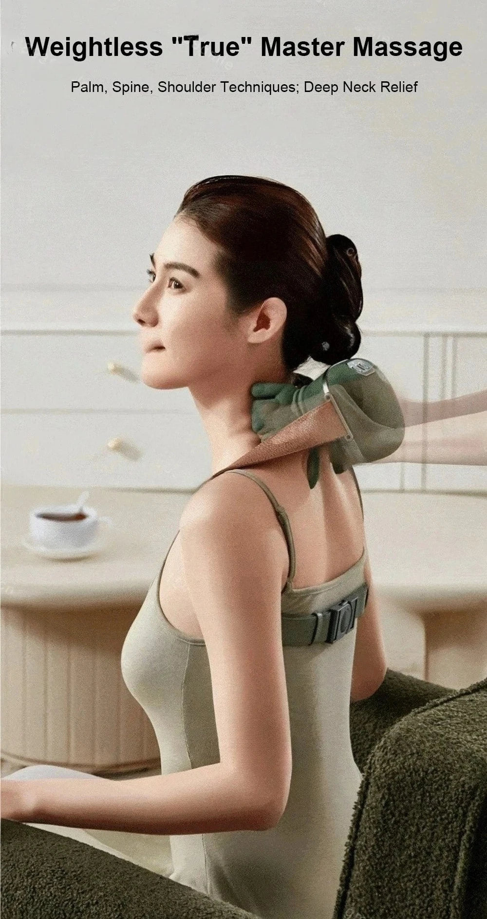 Electric Neck and Shoulder Massager with Heat Therapy - ZILVUS