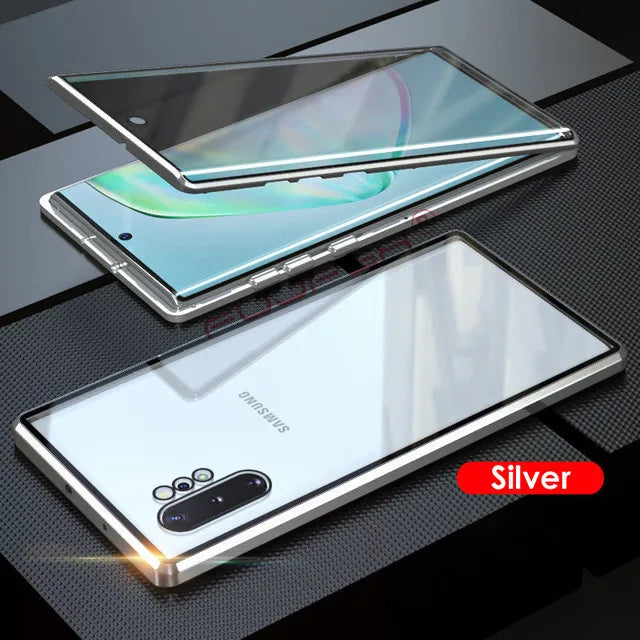 Anti-Peeping Magnetic Case for Samsung, Double Sided Tempered Glass Cover,S25 S24 S23 Series