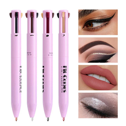 4-in-1 Makeup Pen – Lip Liner, Highlighter & Eyebrow Pencil - ZILVUS