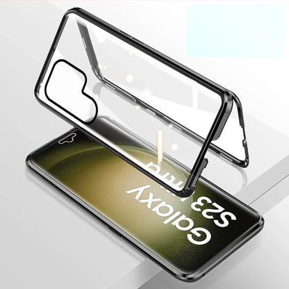 Anti-Peeping Magnetic Case for Samsung, Double Sided Tempered Glass Cover,S25 S24 S23 Series