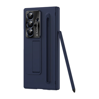Magnetic Armor Phone Case For Samsung Galaxy Z-Fold-7,5,4 Series With Pen Holder Slide Camera Full Body Rugged Stand Back Cover - ZILVUS