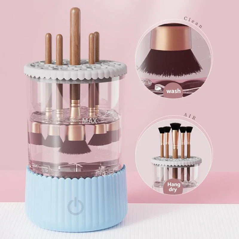 Electric Makeup Brush Cleaner – Automatic Deep Cleaning Machine - ZILVUS