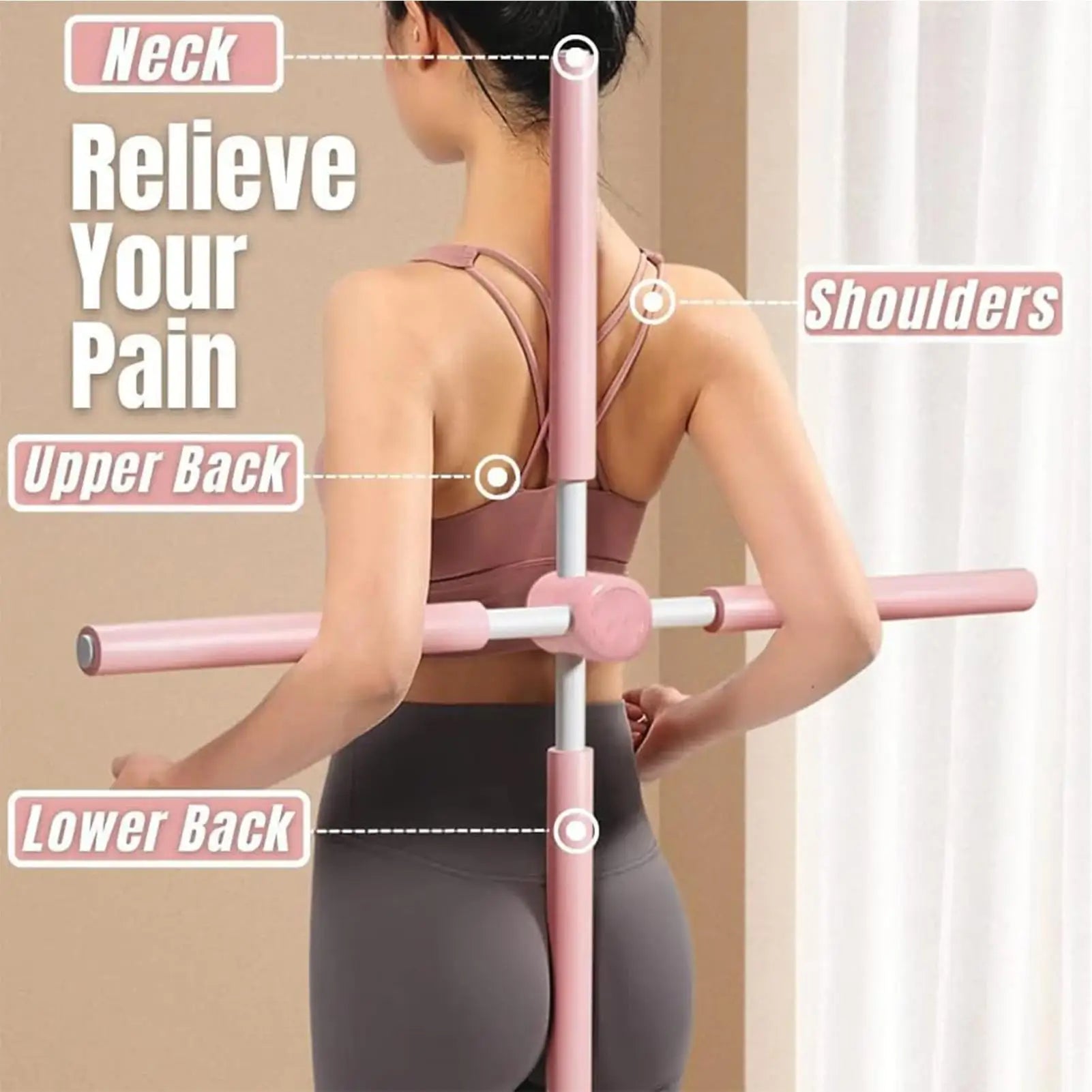 Posture Corrector – Muscle Training & Stretching Support Tool for Home, Gym & Office - ZILVUS