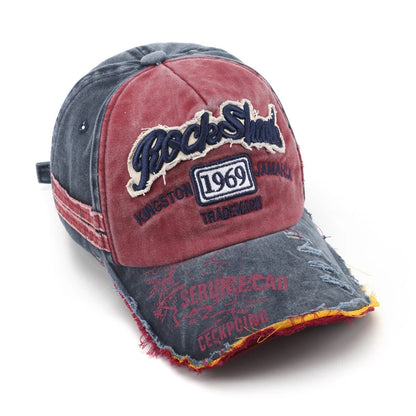 1969 Vintage Washed Letter Embroidered Baseball Cap - ZILVUS