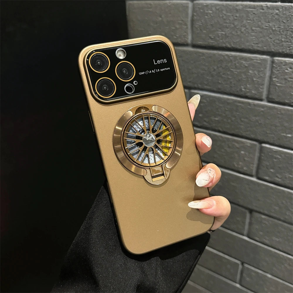 Magnetic Gyroscope Phone Case – Shockproof Stand Cover for iPhone - ZILVUS