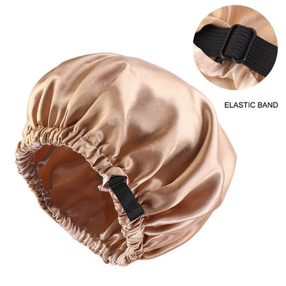 Luxury Satin Sleep Bonnet | Adjustable Silk Hair Bonnet for Sleeping - ZILVUS