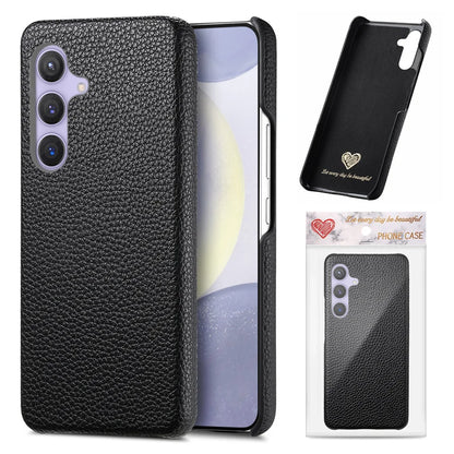 Luxury Litchi Grain Leather Case For Samsung Galaxy S-23 & 24 Series Slim Phone Back Cover - ZILVUS