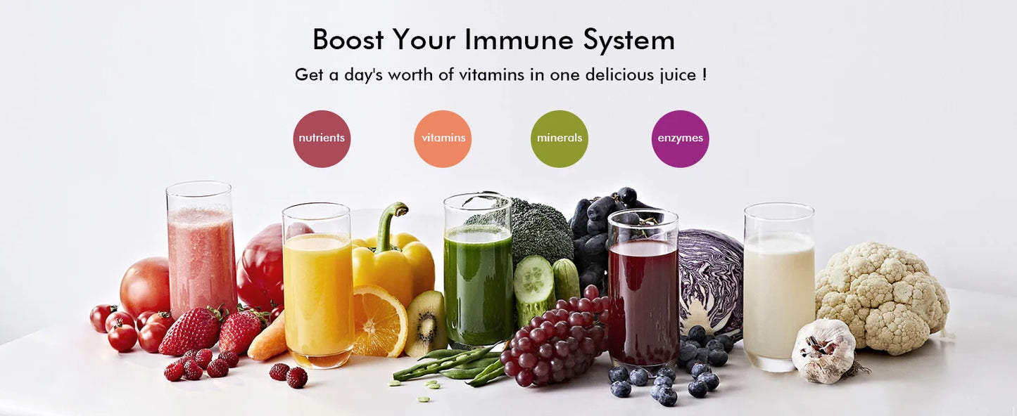 Cold Press Juicer Machine – 800ml Slow Masticating Extractor - ZILVUS