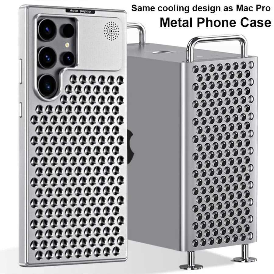 Metal Phone Case with Aromatherapy & Heat Dissipation – Shockproof Design - ZILVUS