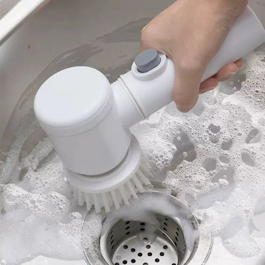 Electric Handheld Power Scrubber Brush | Wireless Household Cleaning Tool - ZILVUS