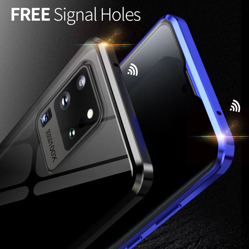 Anti-Peeping Magnetic Case for Samsung, Double Sided Tempered Glass Cover,S25 S24 S23 Series