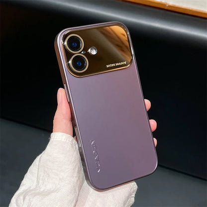 Luxury Matte Plating Couple Style Phone Case For iPhone 16 15 14 13 12 Series - ZILVUS