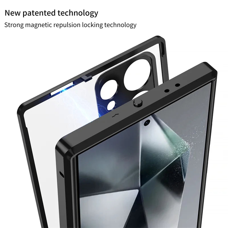 Magnetic Metal Alloy Case for Samsung Galaxy S24 & S25 Series - ZILVUS