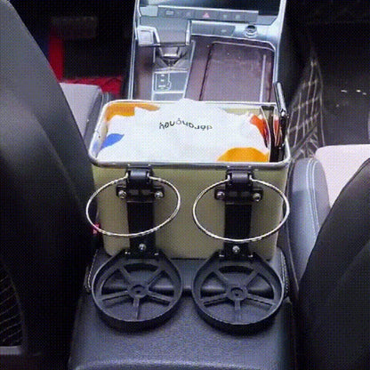 Folding Multifunctional Car Armrest Storage Box - ZILVUS