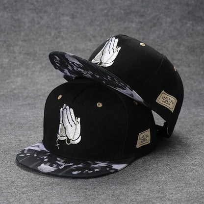 Flat Brim Baseball Cap – Adjustable Street Style Hat