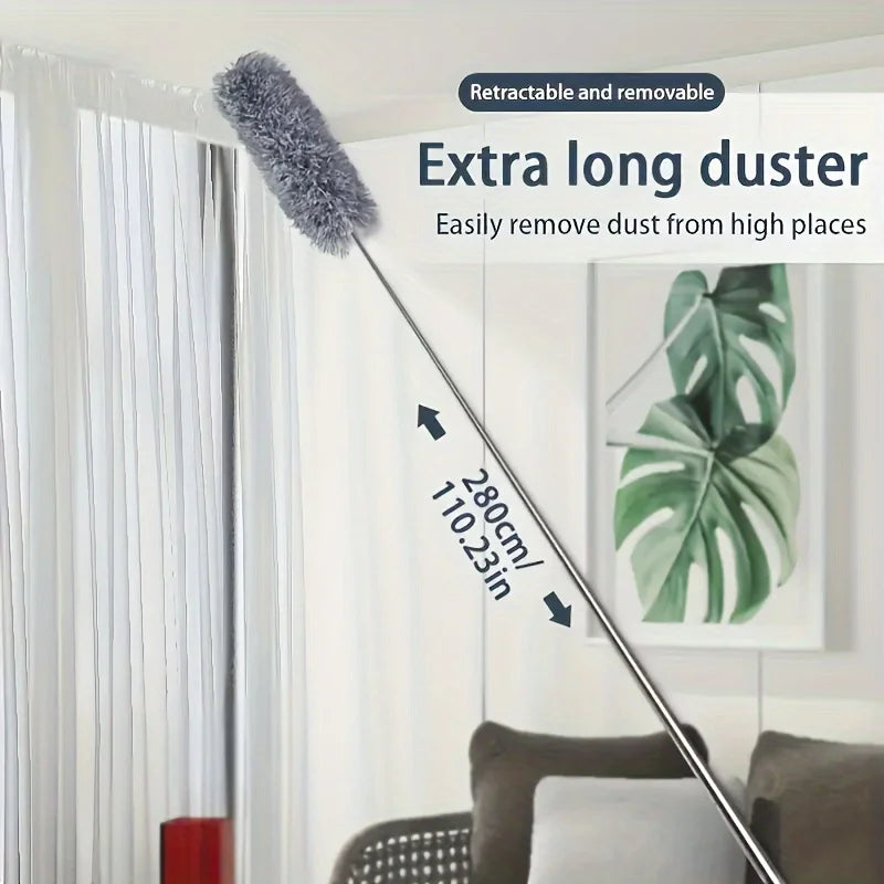 Extra-Long Retractable Duster with Bendable Washable Head