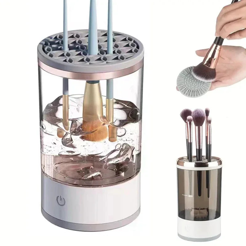 Electric Makeup Brush Cleaner – Automatic Deep Cleaning Machine - ZILVUS