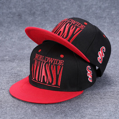 Flat Brim Baseball Cap – Adjustable Street Style Hat