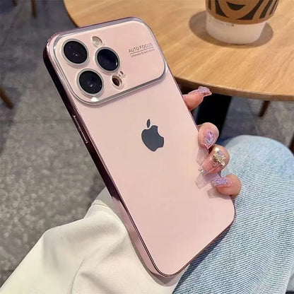 Electroplated Glass Window Case for iPhone 12–16 Series - ZILVUS