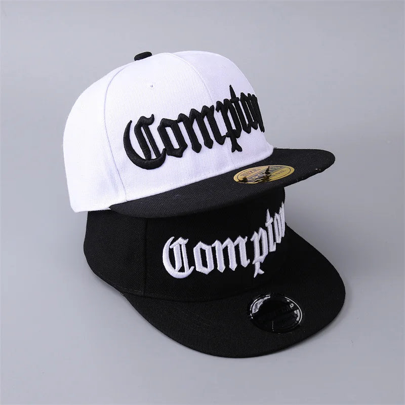 Compton Hip-Hop Flat Brim Baseball Cap – Unisex Camouflage Streetwear Hat - ZILVUS