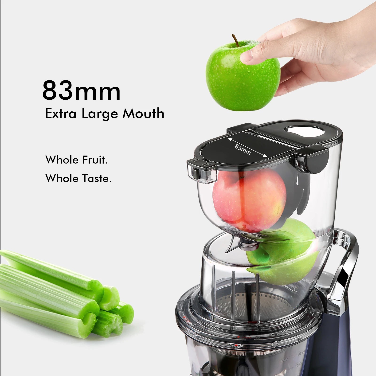 Cold Press Juicer Machine – 800ml Slow Masticating Extractor - ZILVUS