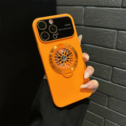 Magnetic Gyroscope Phone Case – Shockproof Stand Cover for iPhone - ZILVUS