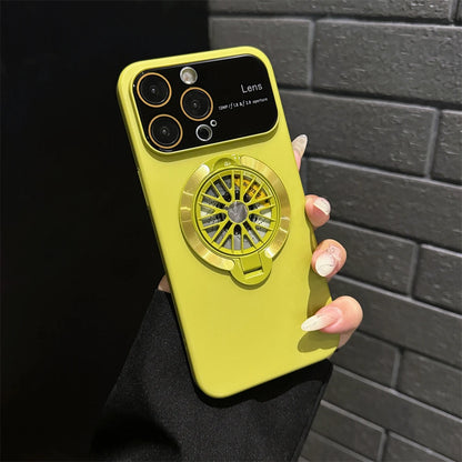 Magnetic Gyroscope Phone Case – Shockproof Stand Cover for iPhone - ZILVUS