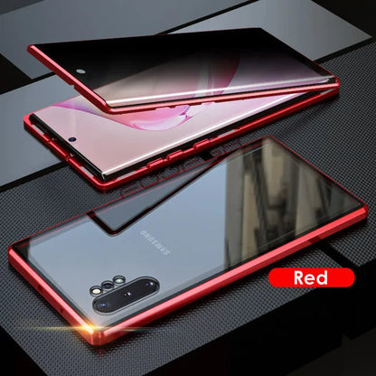 Anti-Peeping Magnetic Case for Samsung, Double Sided Tempered Glass Cover,S25 S24 S23 Series