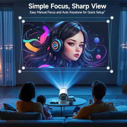 Portable HD LED Projector – 720P Home Theater with Bluetooth - ZILVUS