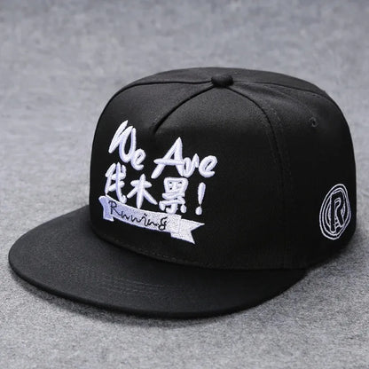 Flat Brim Baseball Cap – Adjustable Street Style Hat