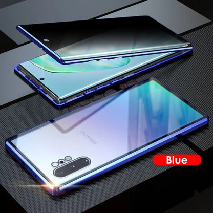 Anti-Peeping Magnetic Case for Samsung, Double Sided Tempered Glass Cover,S25 S24 S23 Series