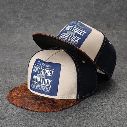 Flat Brim Baseball Cap – Adjustable Street Style Hat