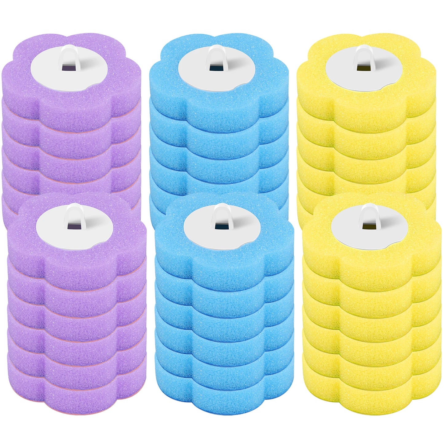 Disposable Toilet Brush Set with Holder & Replaceable Heads - ZILVUS