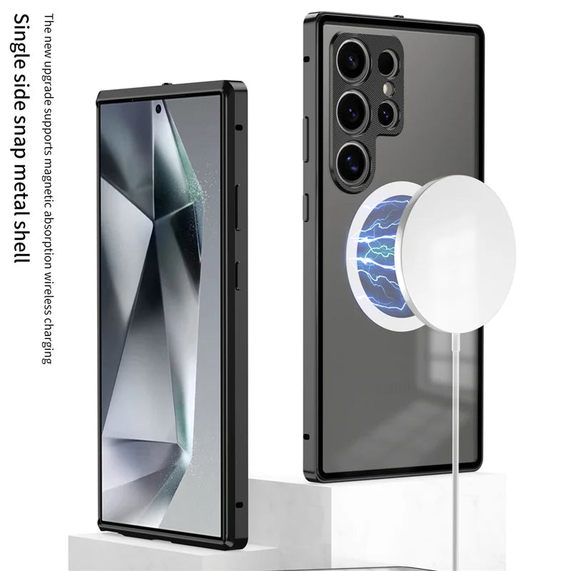 Magnetic Metal Alloy Case for Samsung Galaxy S24 & S25 Series - ZILVUS